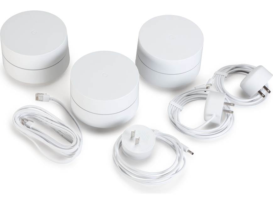 Google Wifi Three Pack Dual-band mesh Wi-Fi 5 router system (3
