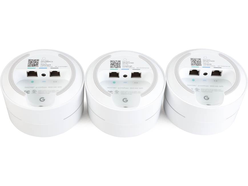Google Wifi Three Pack Dual-band mesh Wi-Fi 5 router system (3