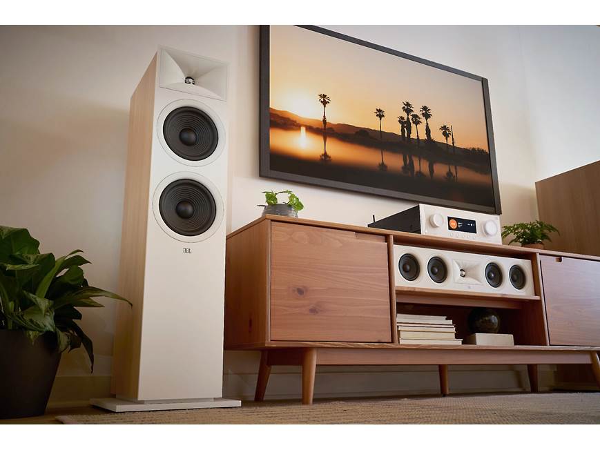 JBL Stage 280F (Latte) Floor-standing speaker (Latte) at Crutchfield