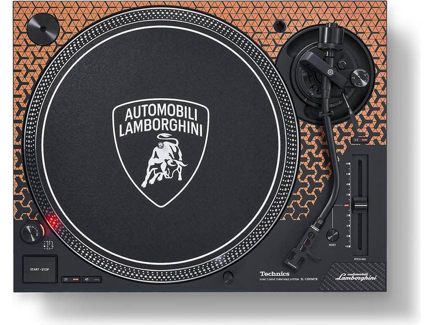 Technics SL-1200M7B (Orange) Lamborghini inspired manual direct