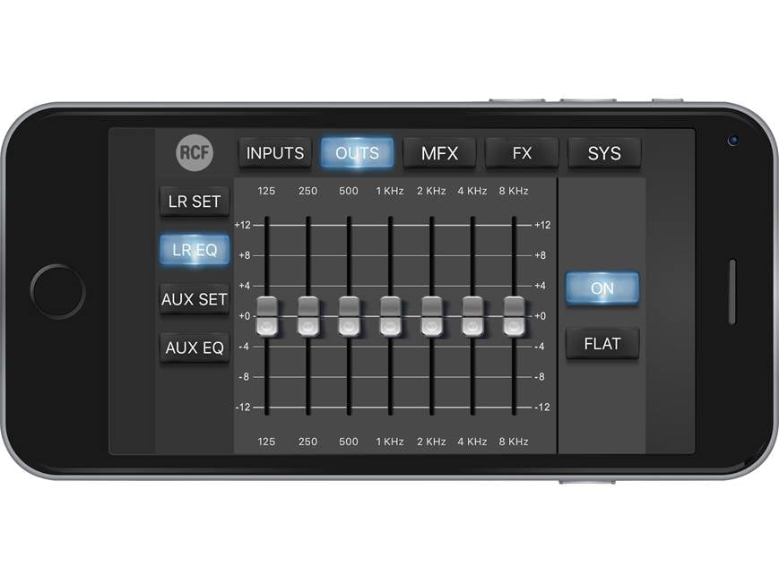 RCF EVOX JMIX8 Portable powered speaker system with 8-channel