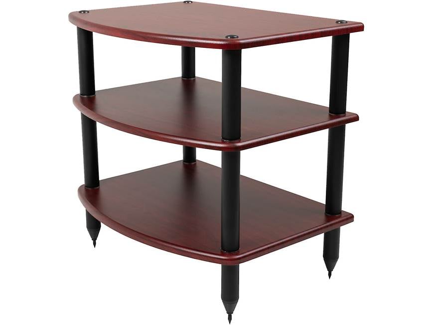 Vulcan audio rack with close-up of tier joints