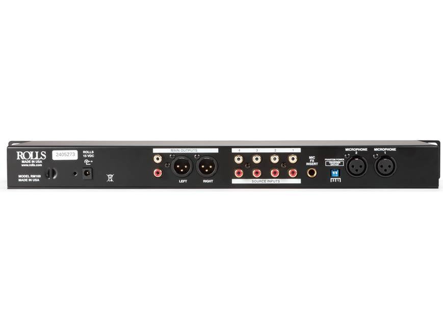 Rolls RM169 6-Channel Commercial Audio Mixer with Bluetooth - Thumbnail 3