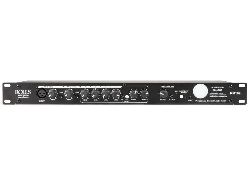 Rolls RM169 6-Channel Commercial Audio Mixer with Bluetooth