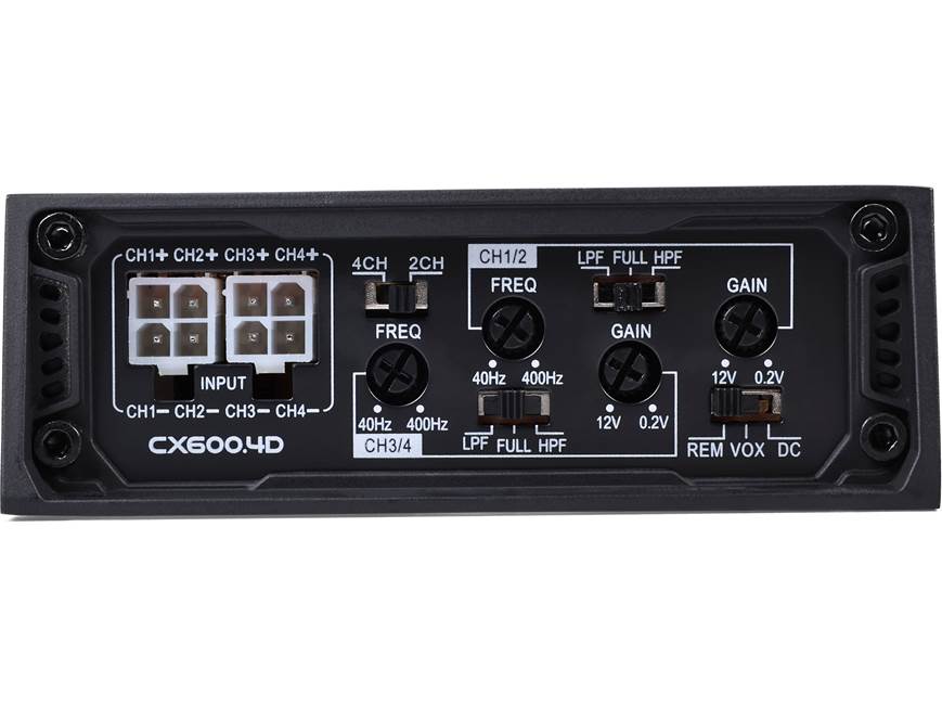 Cicada Audio CX600.4D 4-channel motorcycle amplifier — 92 watts