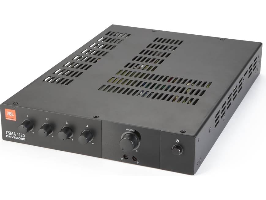 JBL CSMA 1120 4-input commercial mixer/amplifier — 120W x 1 at 70V