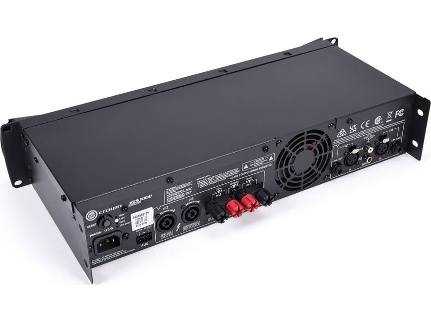 Crown XLS 1002 DriveCore™ 2 Series power amplifier — 215W x 2 at 8