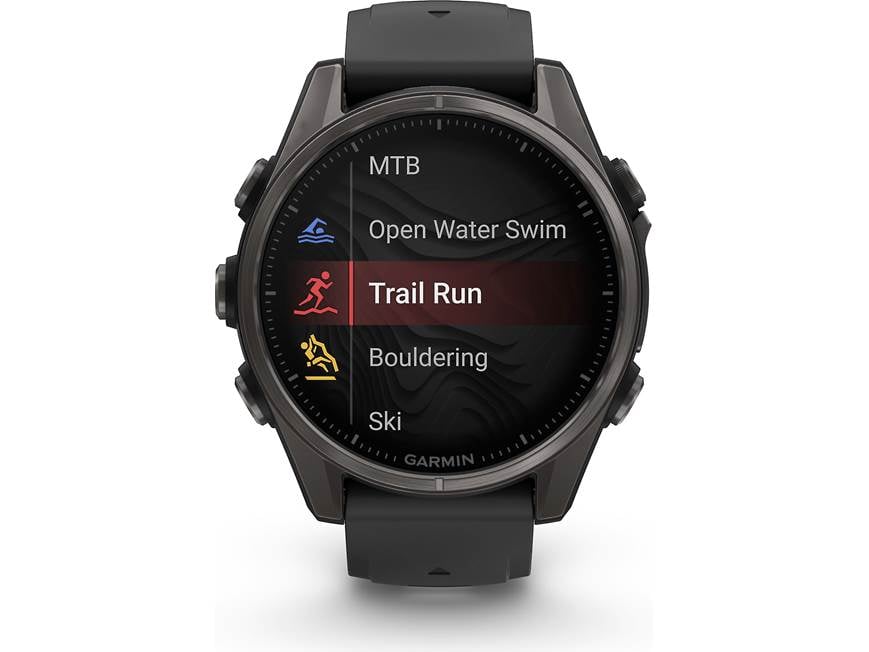 Garmin fenix 8 Sapphire (Carbon Gray Titanium with Black Band