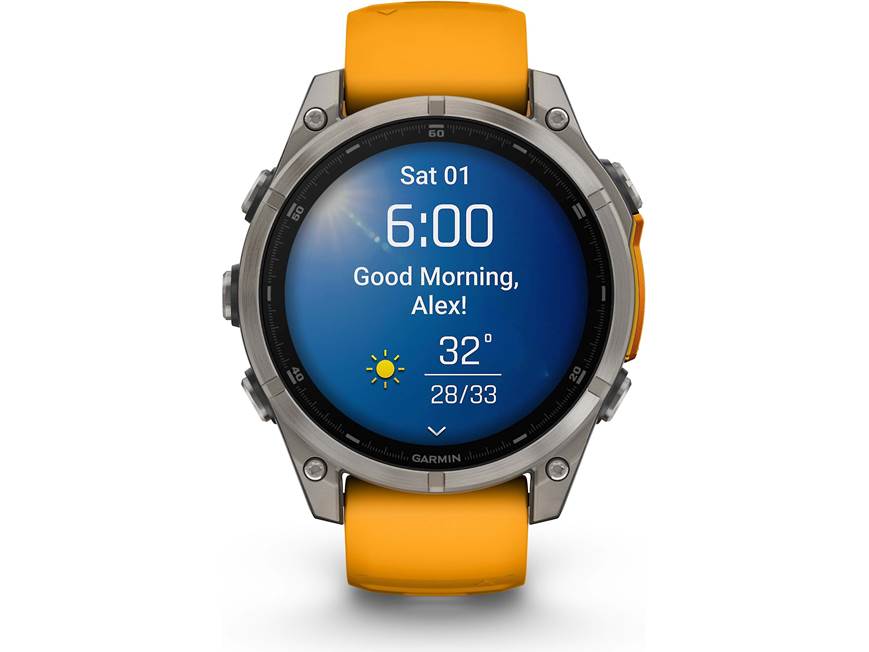 Garmin fenix 8 Sapphire (Titanium with Spark Orange/Graphite
