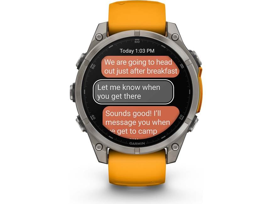 Garmin fenix 8 Sapphire (Titanium with Spark Orange/Graphite