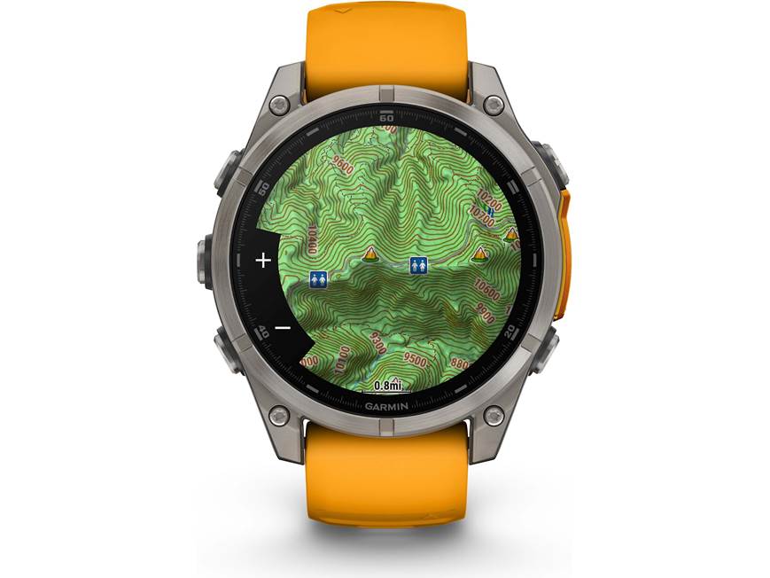 Garmin fenix 8 Sapphire (Titanium with Spark Orange/Graphite