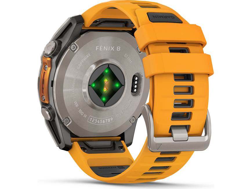 Garmin fenix 8 Sapphire (Titanium with Spark Orange band