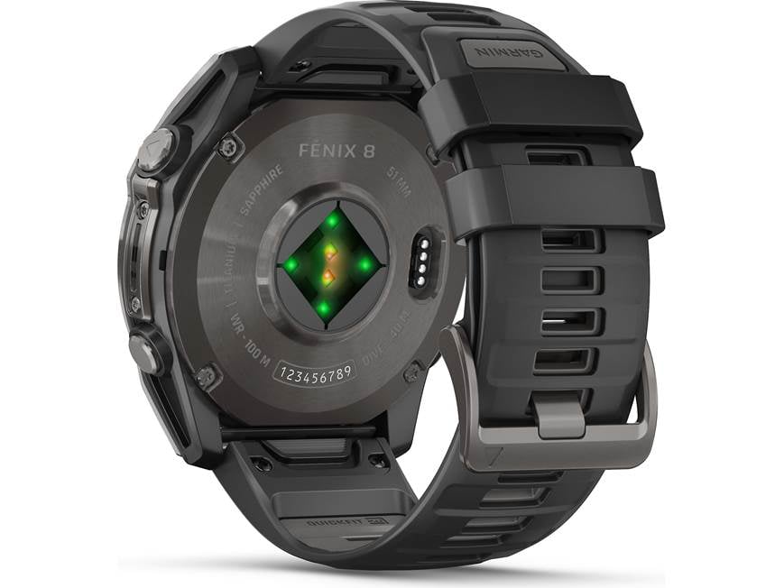 Garmin fenix 8 Sapphire (Carbon Gray Titanium with Black Band