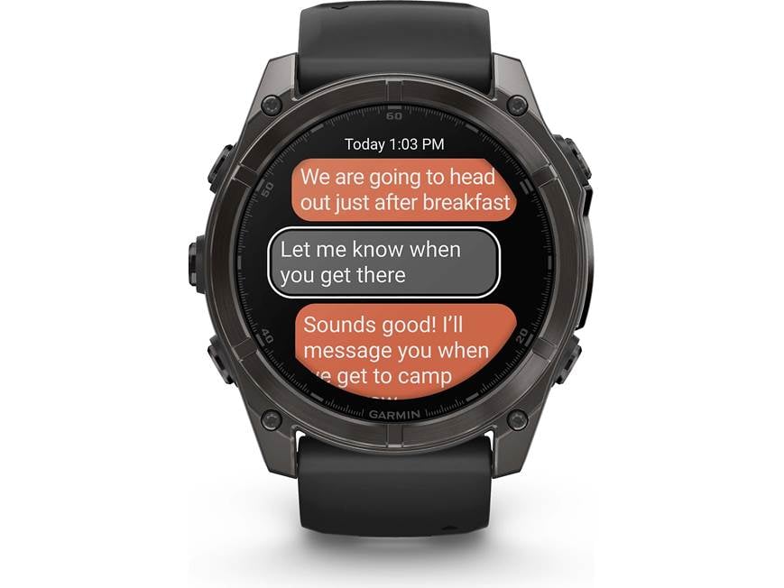 Garmin fenix 8 Sapphire (Carbon Gray Titanium with Black Band