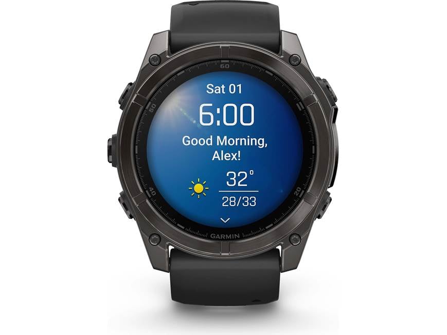 Garmin fenix 8 Sapphire (Carbon Gray Titanium with Black Band