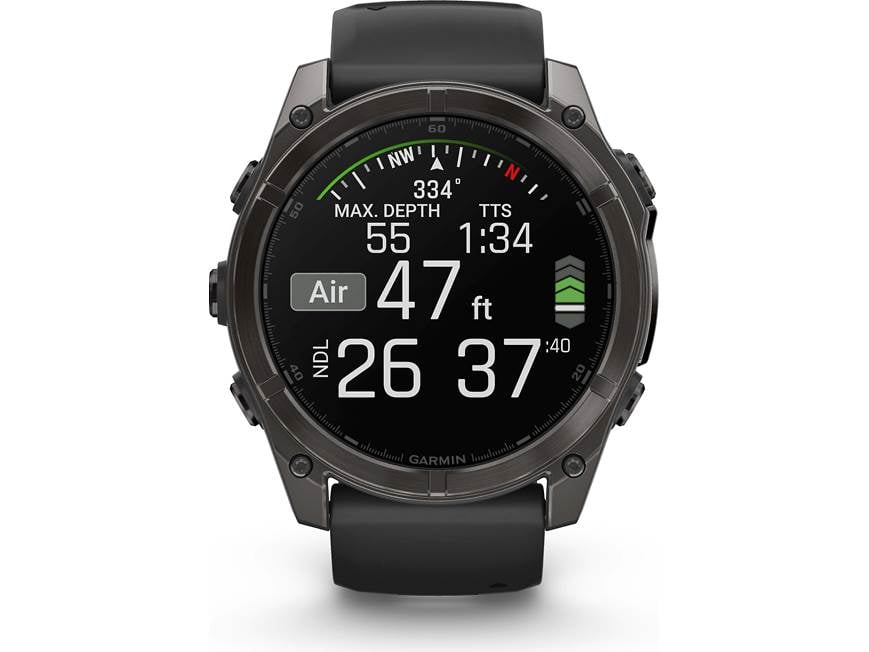 Garmin fenix 8 Sapphire (Carbon Gray Titanium with Black Band