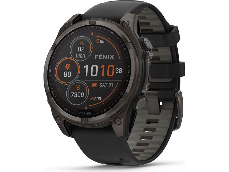 Garmin fenix 8 Sapphire Solar (Carbon Gray Titanium with Black