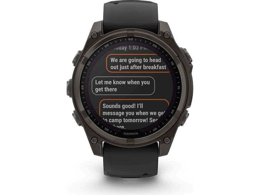 Garmin fenix 8 Sapphire Solar (Carbon Gray Titanium with Black