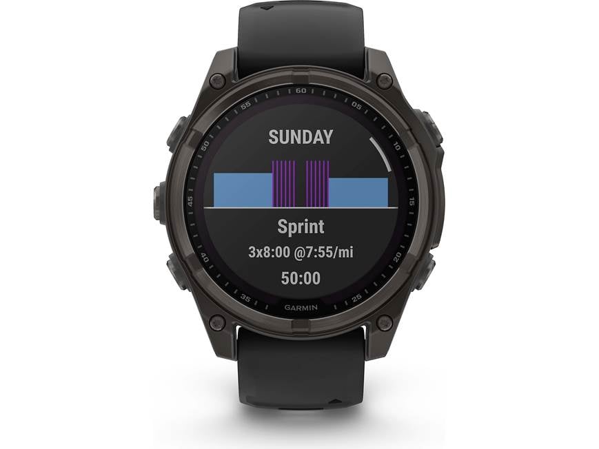 Garmin fenix 8 Sapphire Solar (Carbon Gray Titanium with Black