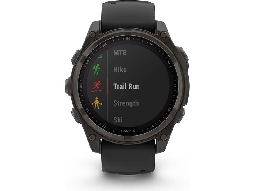 Garmin fenix 8 Sapphire Solar (Carbon Gray Titanium with Black