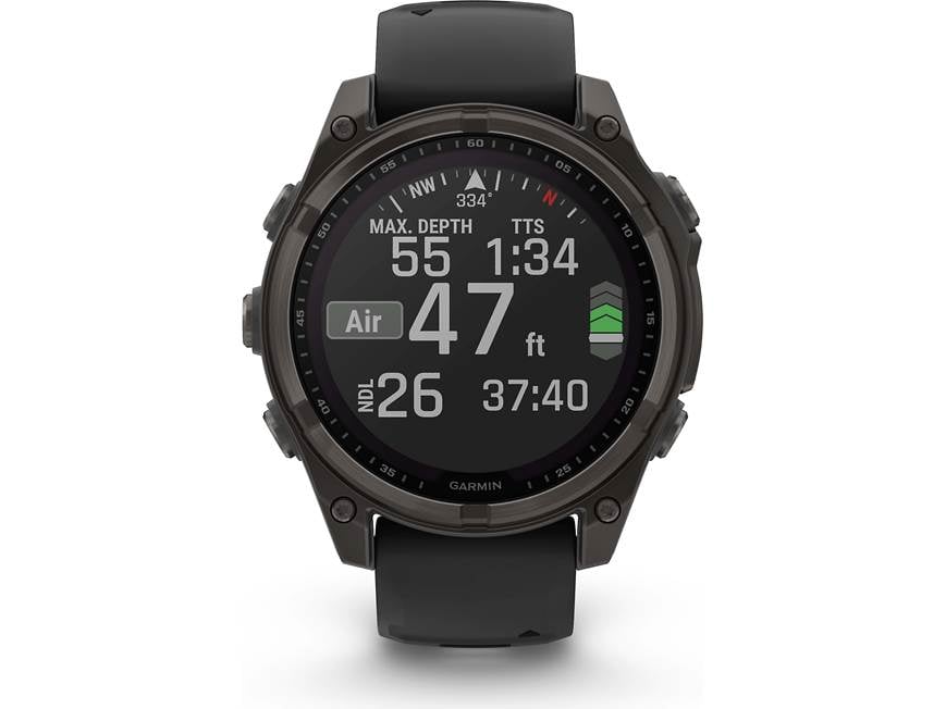 Garmin fenix 8 Sapphire Solar (Carbon Gray Titanium with Black
