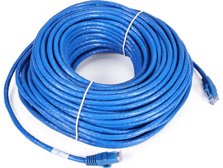 On-Q CAT-6 Ethernet Cable (100 feet, blue) Terminated network