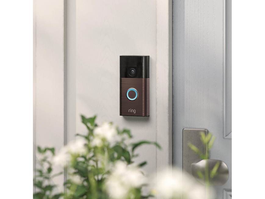 Ring Battery Doorbell (2024) (Venetian Bronze) Hardwired or