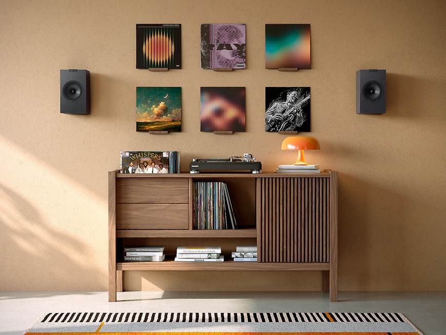 KEF Q1 Meta (Satin Black) Bookshelf speakers (Satin Black) at