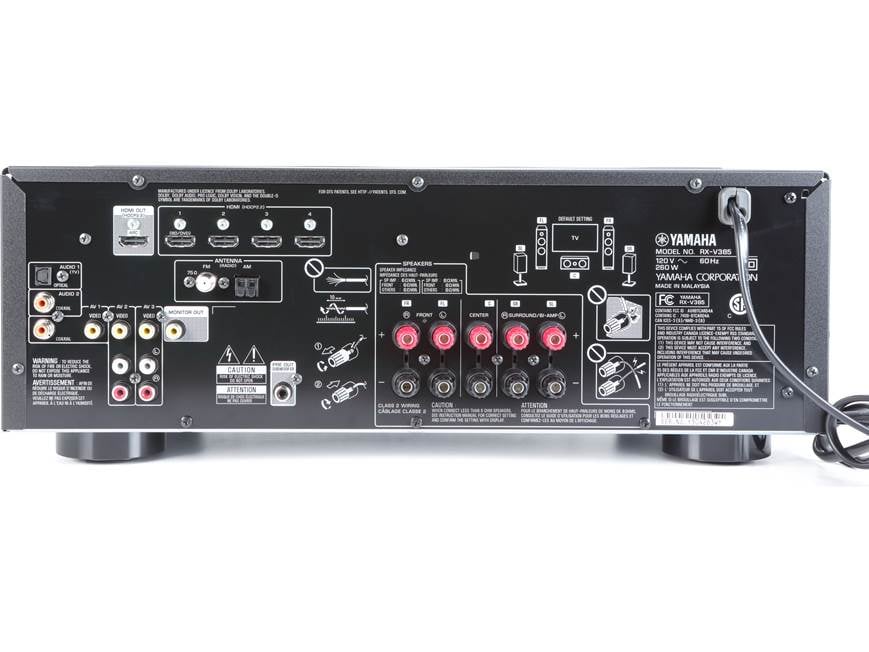 Yamaha RX-V385 5.1-channel home theater receiver with Bluetooth