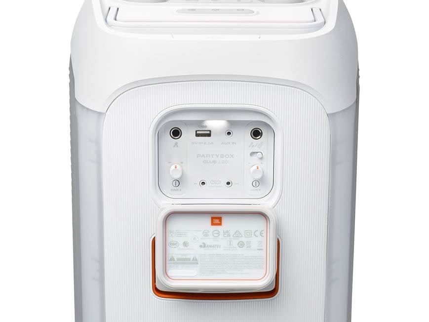 JBL PartyBox Club 120 (White) Portable Bluetooth® speaker with