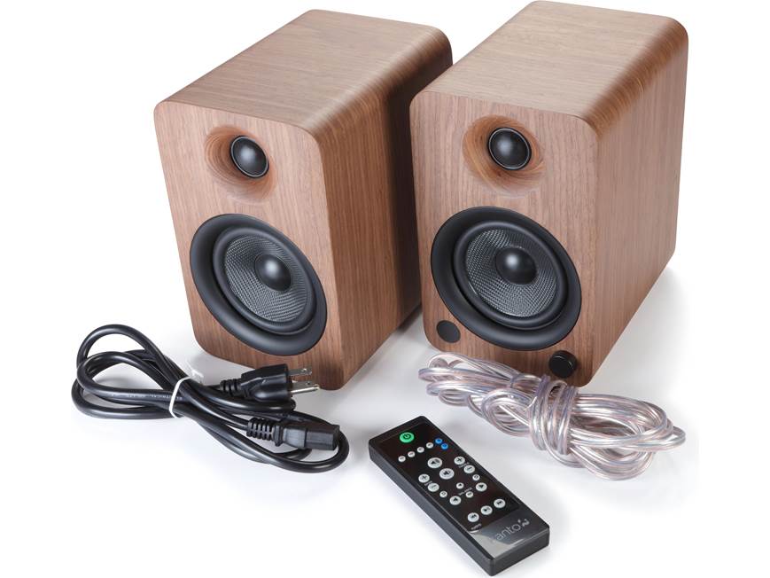 ハラユ/4 Kanto YU4 (Walnut) Powered stereo speakers with Bluetooth® and