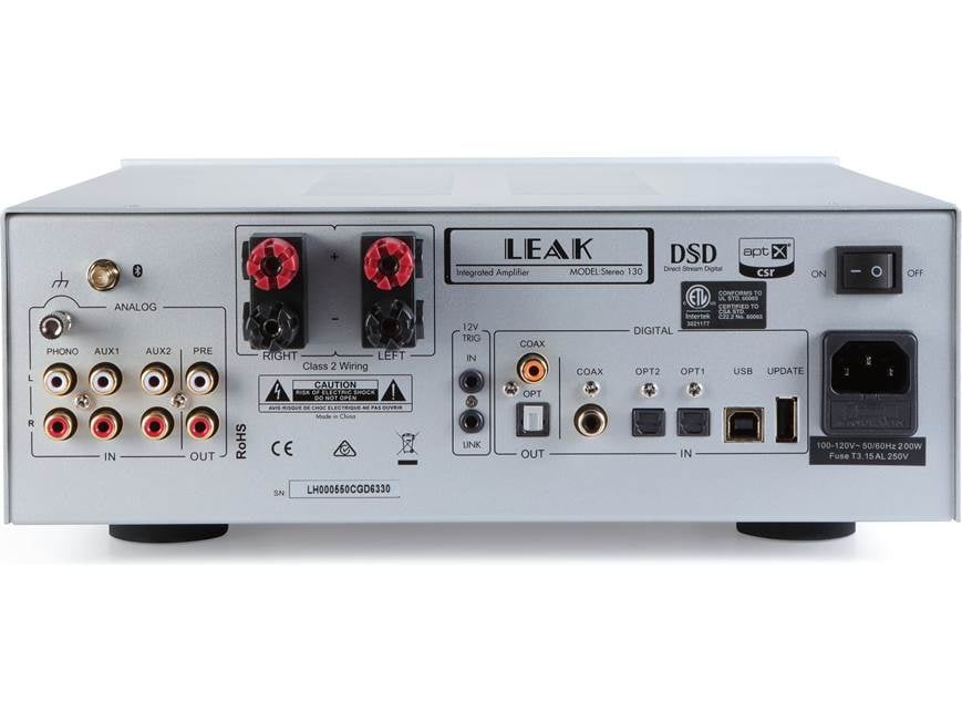 LEAK Stereo 130 (Silver) Integrated amplifier with built-in DAC
