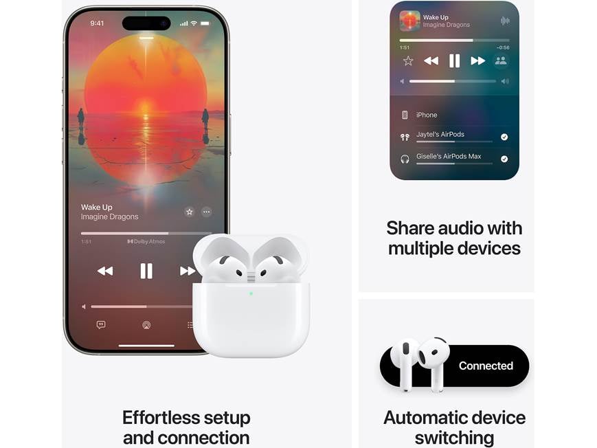 Apple AirPods 4 True wireless earbuds (without active noise