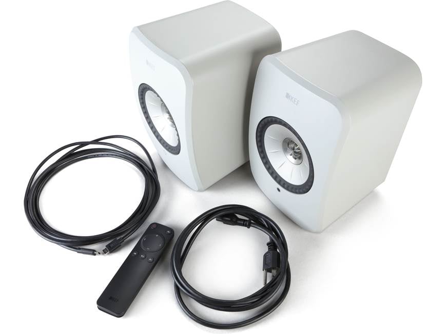 KEF LSX II LT (Stone White) Powered speakers with Wi-Fi, Apple