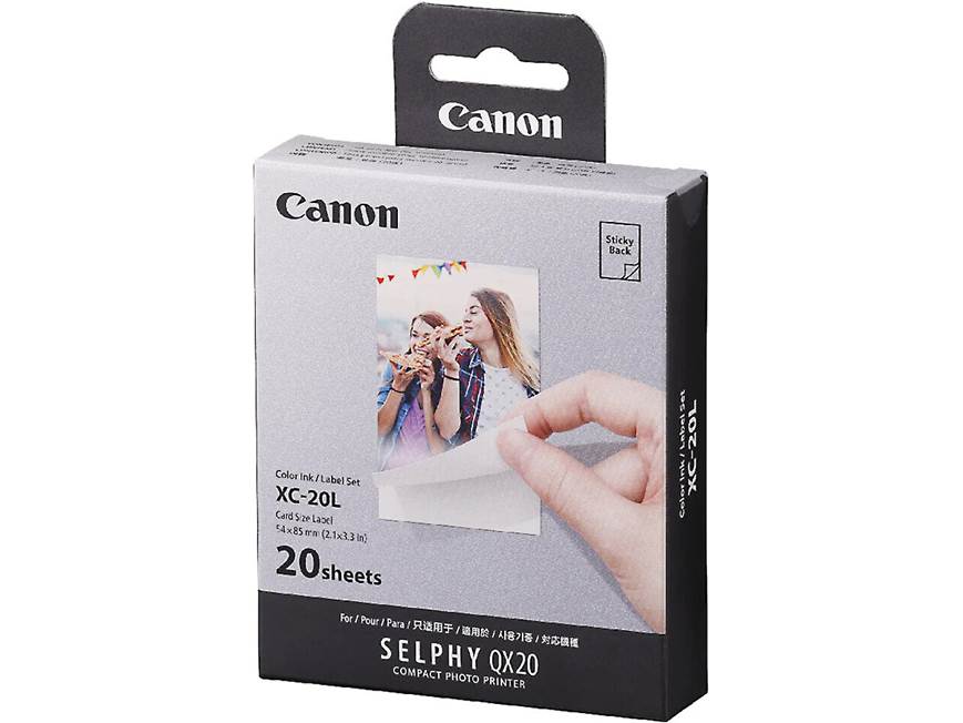 Canon XC-20L Color ink and paper set for Canon SELPHY Square QX20