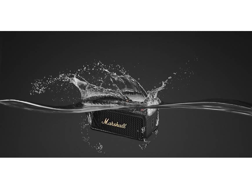 Marshall Emberton III (Black and Brass) Waterproof portable