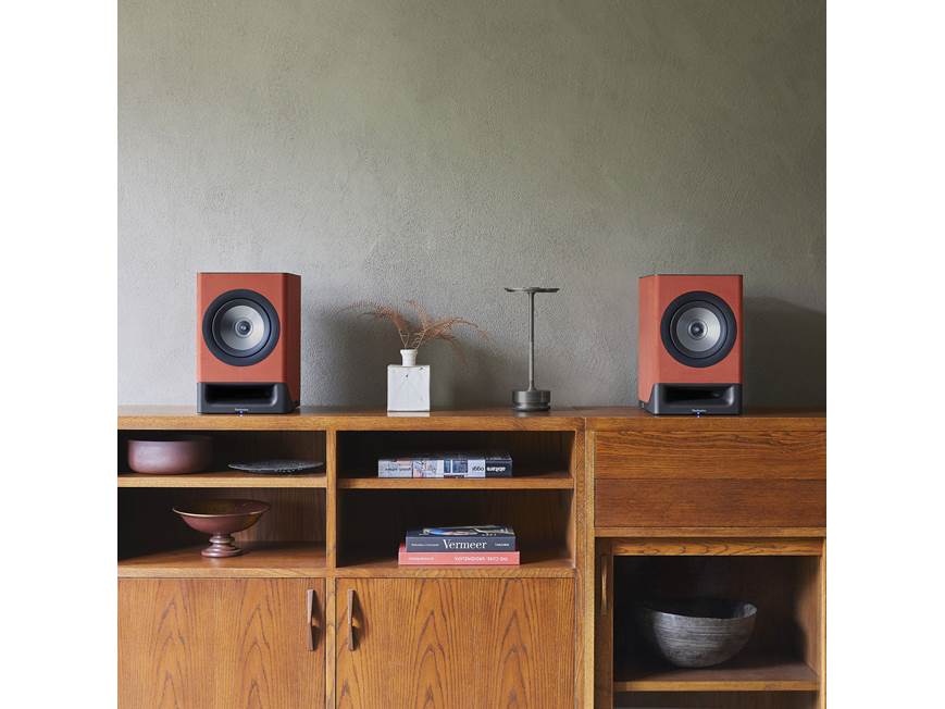 Technics SC-CX700 (Terracotta Brown) Powered stereo speakers with