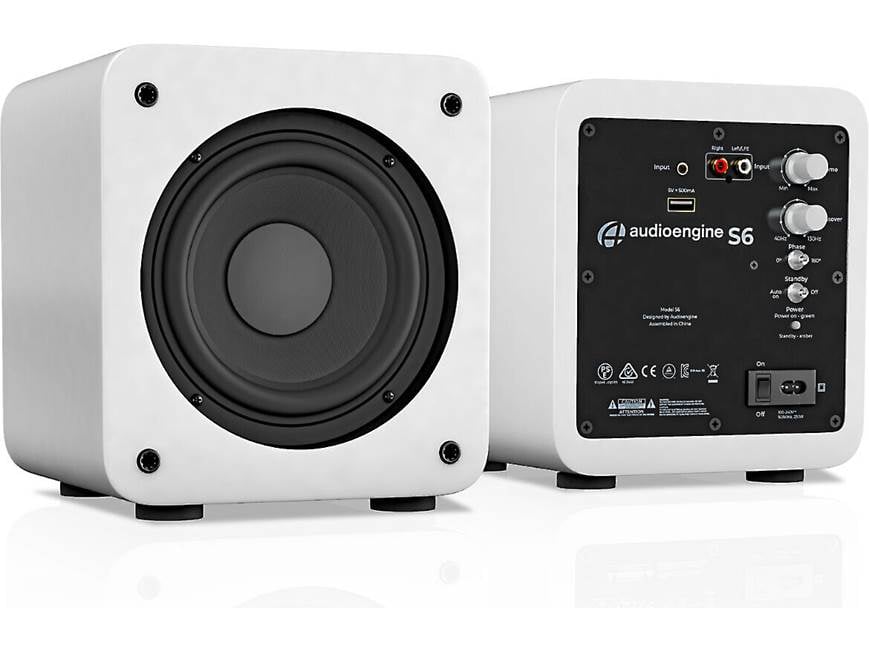 audioengine S6 ホワイト サブウーファー Audioengine S6 (White) Powered subwoofer (White) at Crutchfield