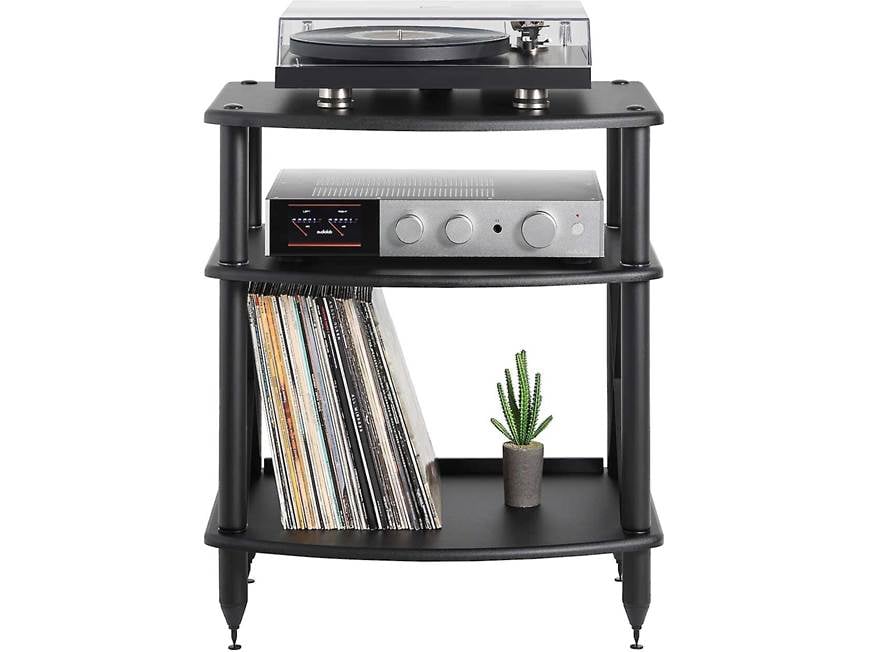 Pangea Audio Vulcan Turntable Stand (Black) 3-shelf audio stand