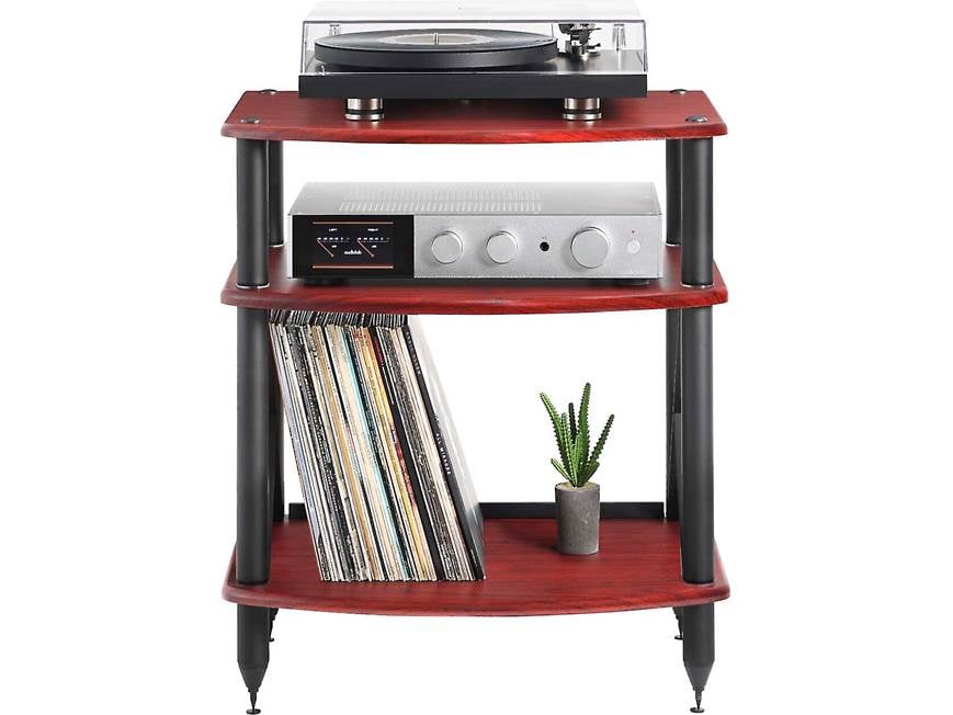Pangea Audio Vulcan Turntable Stand (Rosenut) 3-shelf audio stand