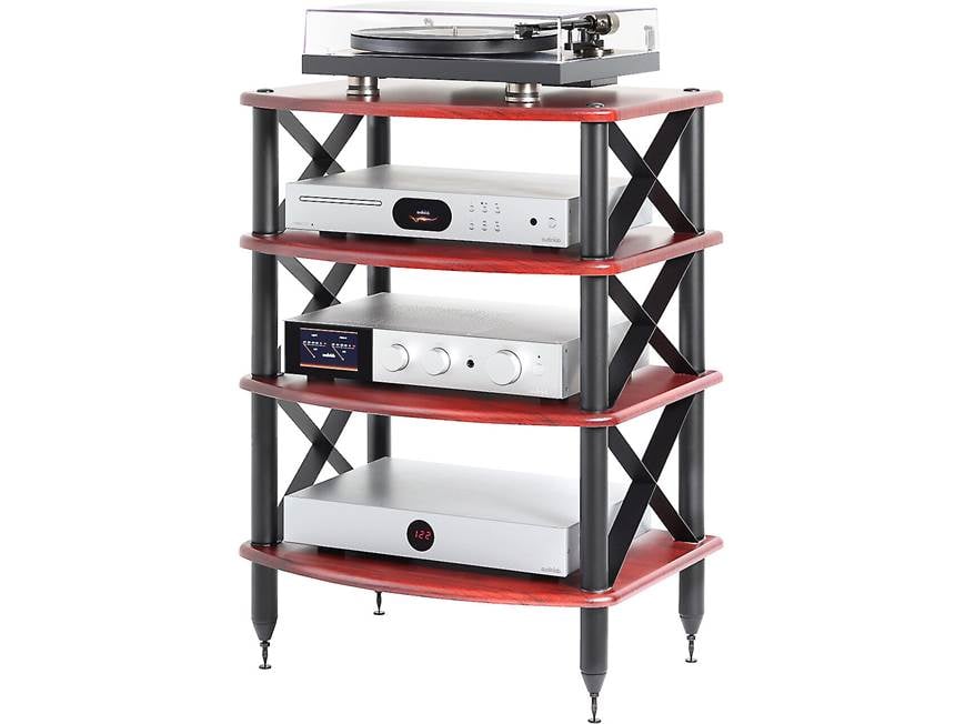 Pangea Audio Vulcan X-Brace Audio Rack (Rosenut/Black) Modular 4