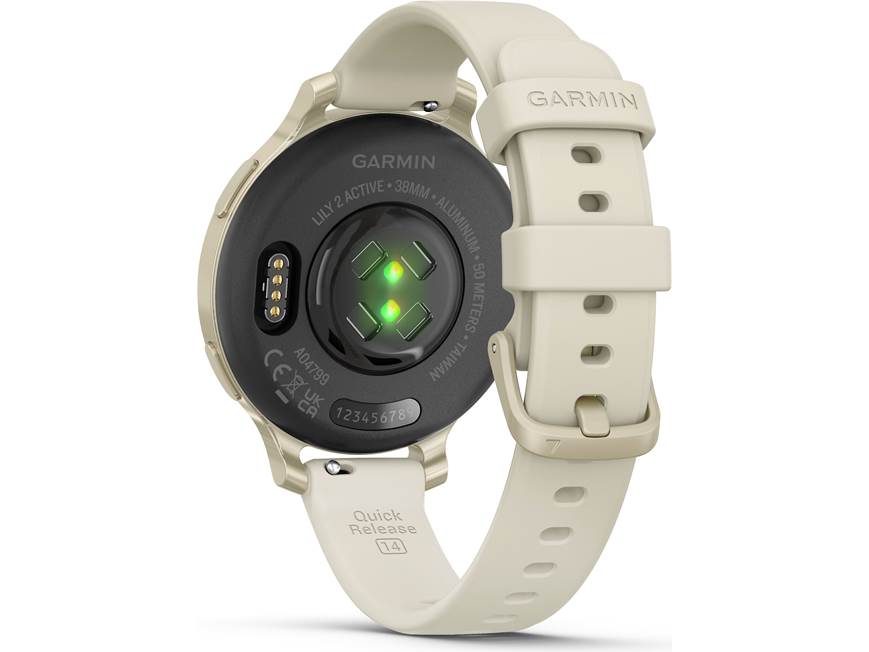 Garmin Lily 2 Active (Lunar Gold with Bone Silicone Band