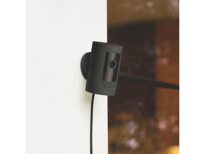 Ring Stick Up Cam Plug-in (3rd Generation) (Black) Indoor/outdoor