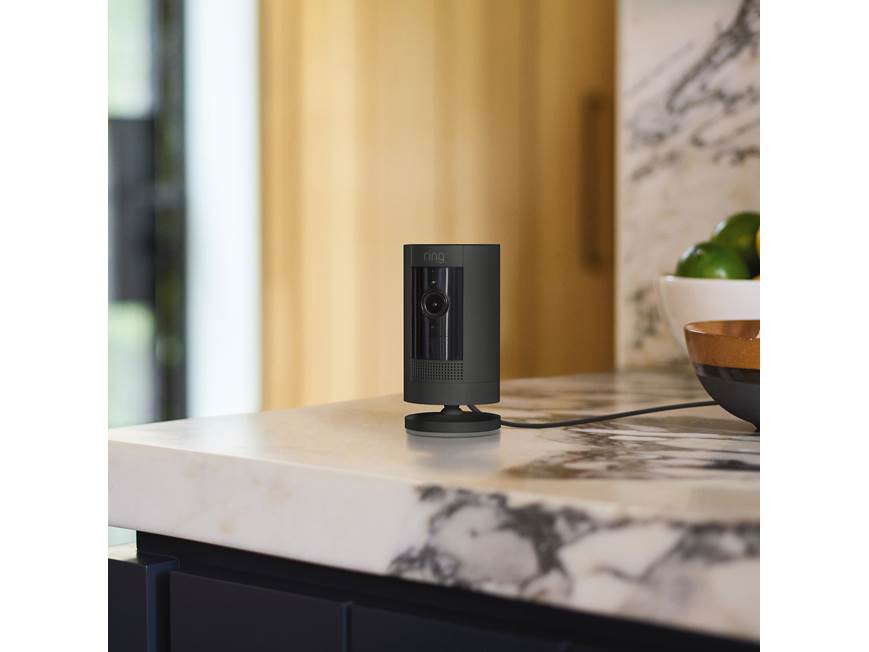 Ring Stick Up Cam Plug-in (3rd Generation) (Black) Indoor/outdoor