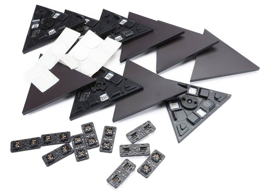 Nanoleaf Shapes Ultra Black Expansion Pack (10 Black Mini