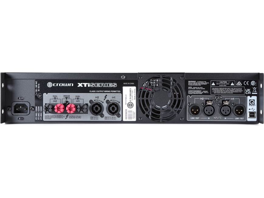 Crown XTi 4002 Power amplifier — 650W x 2 at 8 ohms, 3,200W x 1 at
