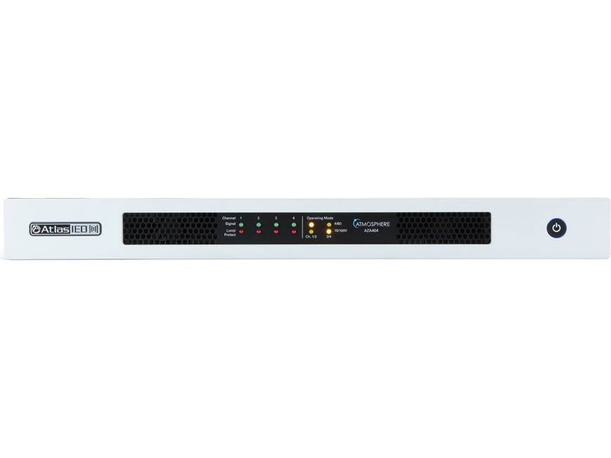 AtlasIED Atmosphere™ AZA404 Power amplifier - 100W x 4 at 70V at
