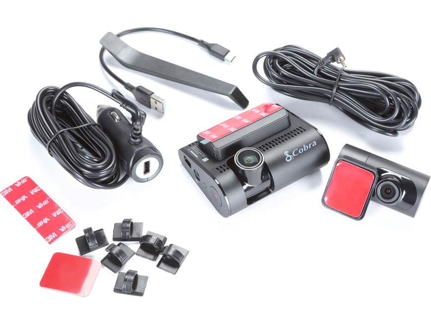 Cobra SC 250R 4K HD dual-view dash camera with GPS, Wi-Fi