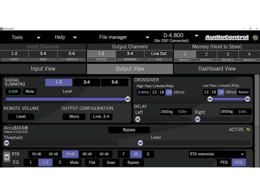 AudioControl DM-608 Digital Signal Processor DSP with 6 inputs and