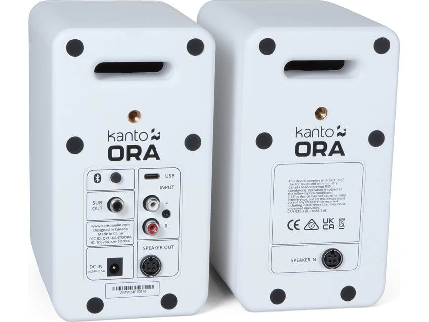 Kanto ORA (Matte White) Powered stereo speakers with Bluetooth